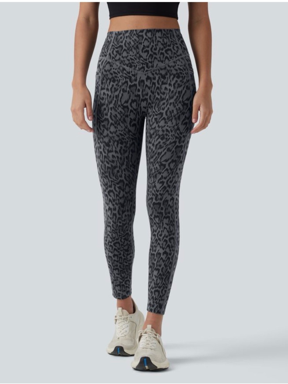 Halara UltraSculpt 7/8 Leopard Print High Waisted Tummy Control Leggings size Sm